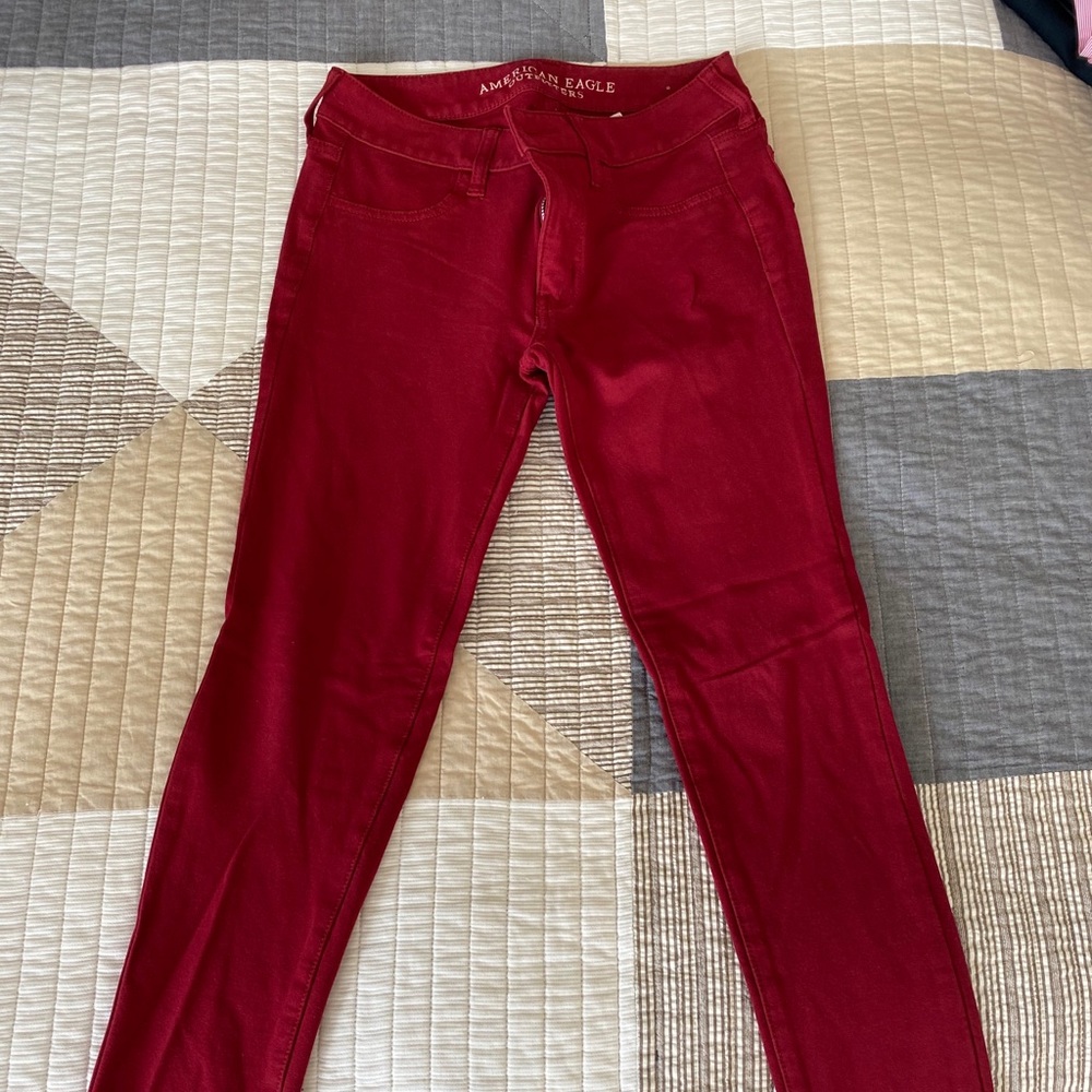 🔥🔥AMERICAN EAGLE RED JEGGINGS🔥🔥